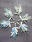 Mini Dried Flower Bouquet Set (6 pcs), Small Blue Bouquet, Boho Wedding Dinner Plate Decoration, Home Wall Decoration, Bridesmaid Flower Girl Proposal Gift Box, Card Decoration. (Blue)